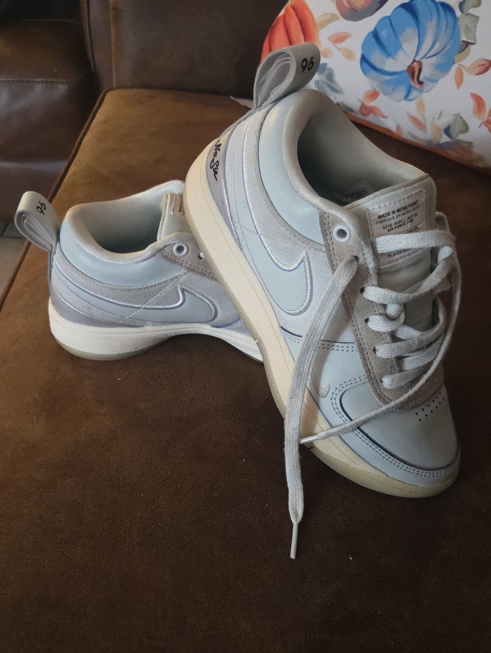 Nike Chapter 1 Book Kids Light Blue and White Low-Top Sneakers
